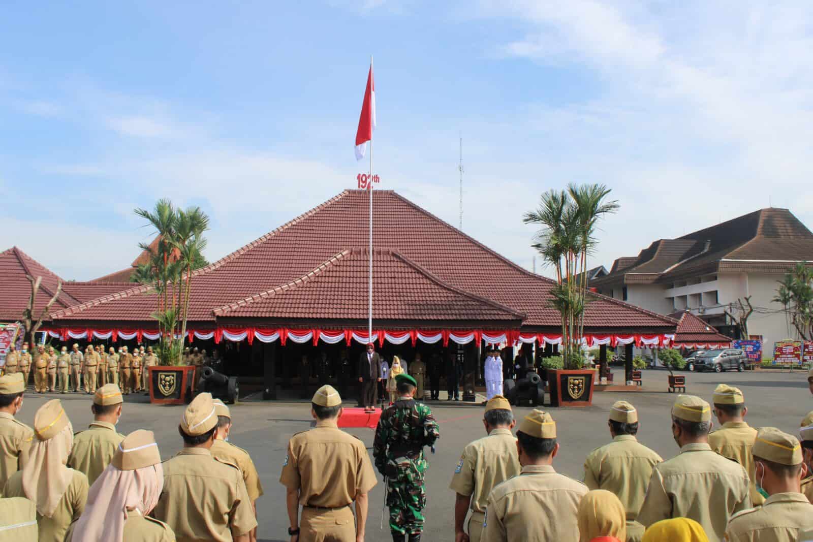 MARS BNN BERKUMANDANG DI UPACARA HARI BELA NEGARA KE 74