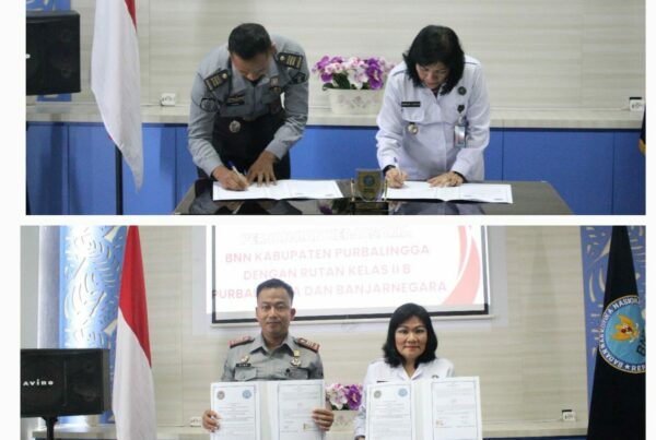 WUJUDKAN RUTAN BERSINAR, BNN PURBALINGGA JALIN MoU DENGAN RUTAN PURBALINGGA & BANJARNEGARA WUJUDKAN RUTAN BERSINAR, BNN PURBALINGGA JALIN MoU DENGAN RUTAN PURBALINGGA & BANJARNEGARA